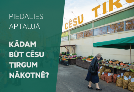 Aicinām aizpildīt aptauju par Cēsu tirgus darbību