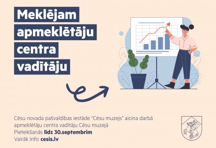 "Cēsu muzejs" aicina darbā apmeklētāju centra vadītāju