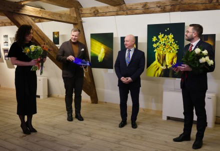 Polijas mākslinieces Lauras Makabresku izstādes “Mierinājums" atklāšana