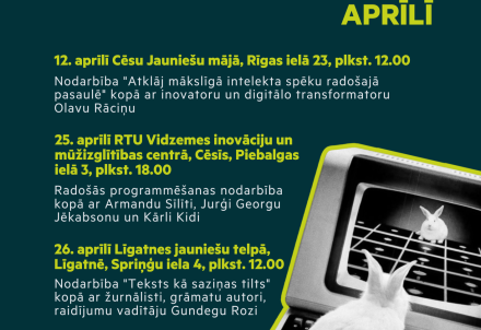 Digitālās prasmes un radošums – jauniešiem aprīlī pieejamas trīs bezmaksas nodarbības