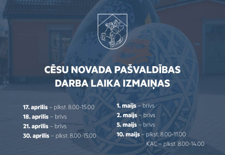 Darba laika izmaiņas svētku laikā