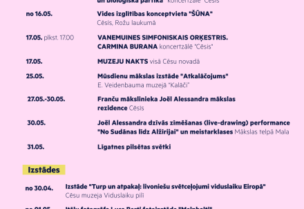 Latvijas kultūras galvaspilsētas maijs