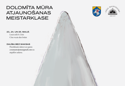 Cēsīs notiks dolomīta mūra atjaunošanas meistardarbnīca