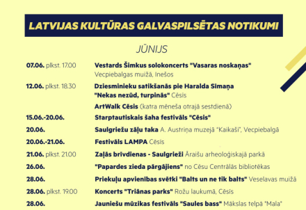 Latvijas kultūras galvaspilsētas jūnijs