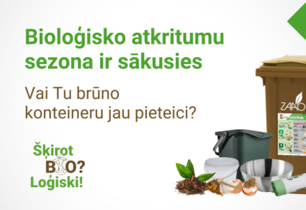 Ir īstais brīdis pieteikt bioloģisko atkritumu konteineru