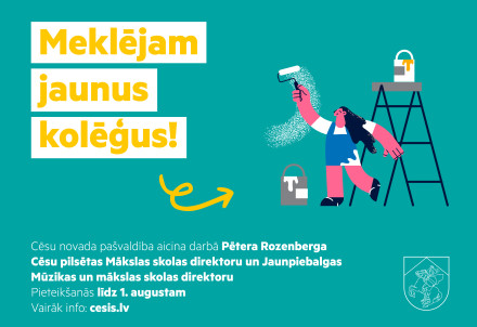 Aicinām darbā jaunus kolēģus!