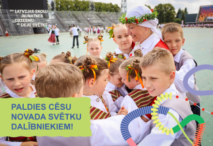 Pateicība Cēsu novada skolēniem par izcilu sniegumu XIII Latvijas Skolu jaunatnes dziesmu un deju svētkos