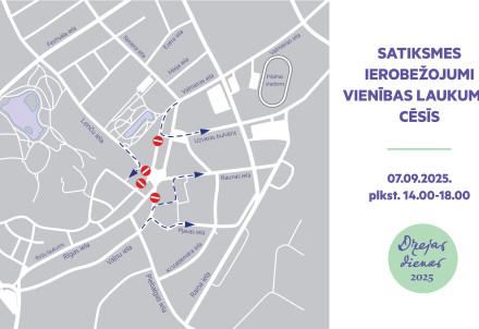 Satiksmes ierobežojumi Cēsīs, Vienības laukumā