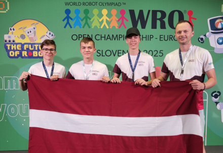 Dzērbenes skolas komanda izcīna 5. vietu Pasaules robotu olimpiādē Slovēnijā