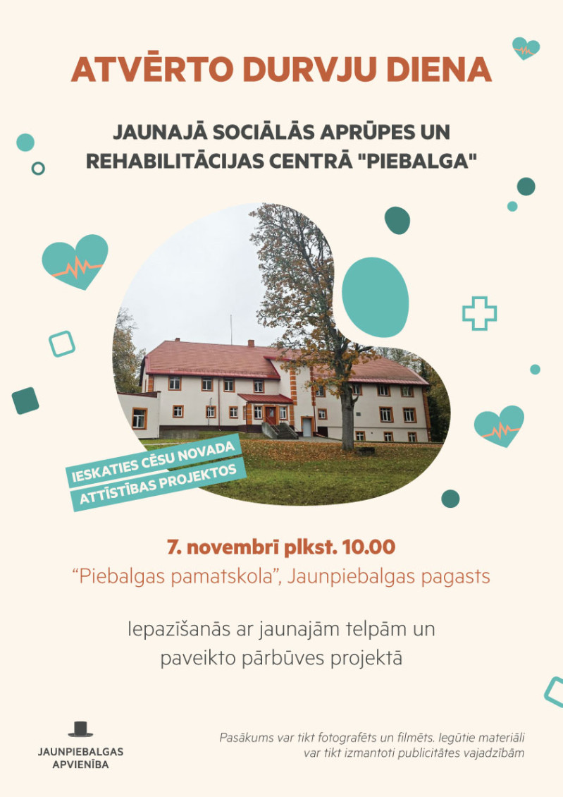 Ieskaties jaunajā sociālās aprūpes un rehabilitācijas centrā "Piebalga"