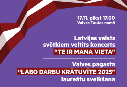 Vaives pagasta iniciatīvas “Labo darbu krātuvīte" laureāti