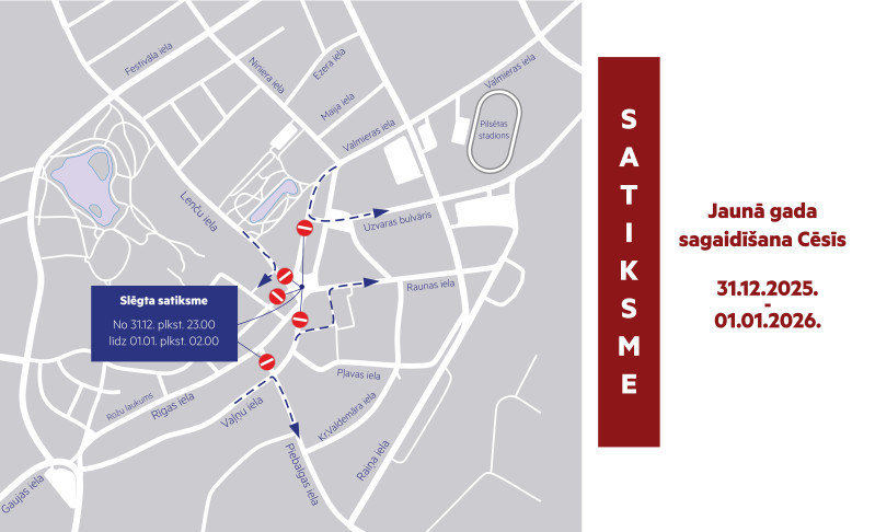 Satiksmes izmaiņas Cēsīs, Vienības laukumā