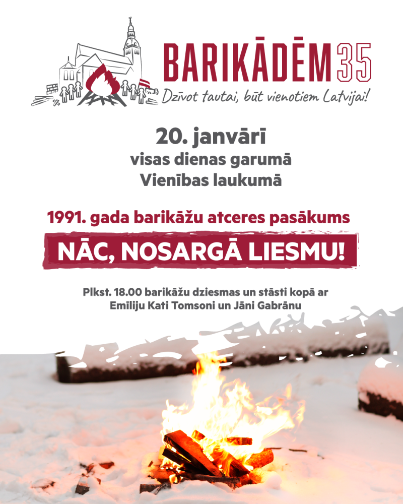 1991. gada barikādēm 35. Pasākumi Cēsīs un visā novadā