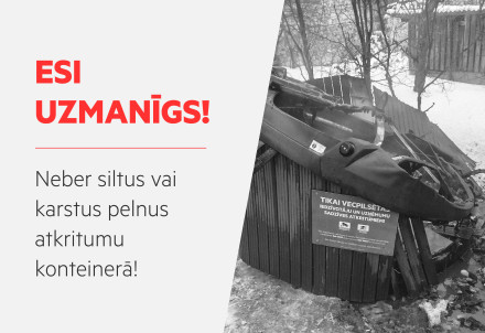 Esi uzmanīgs, izmetot krāsns vai kamīna pelnus atkritumos!