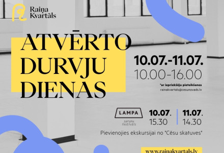 Atvērto durvju dienas Raiņa kvartālā