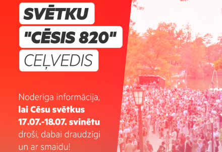 Svētku "Cēsis 820" ceļvedis