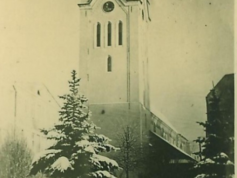 Cēsu Sv. Jāņa baznīca, foto ap 1942. - 1943. gadu