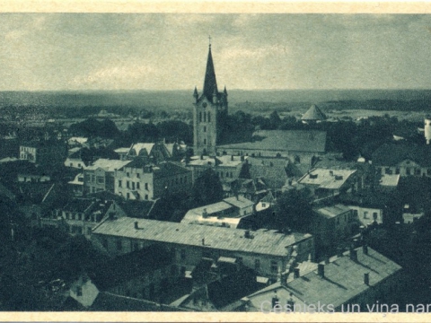 Cēsu panorāma 1942. - 1944. gadā