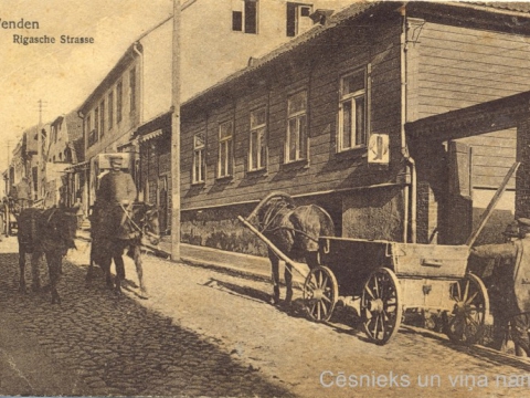 Cēsis, Rīgas iela un nams nr. 39, 20. gs. sākums