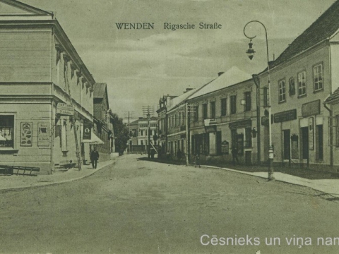 Cēsis, Rīgas iela 20. gs. sākumā