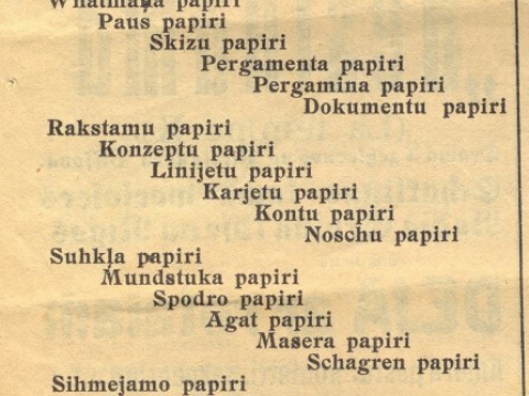 Reklāma avīzē "Cēsu Ziņas" 1911. gada 10. martā