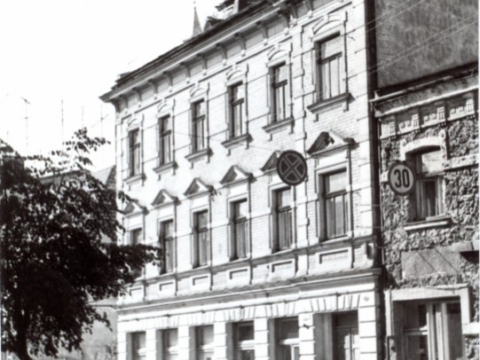 The bilding on Rigas Street, begining of the 70ties of the 20th century