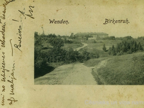 Vidzemes zemes ģimnāzijas ēka Bērzainē pie Cēsīm, 20.gs. sākums