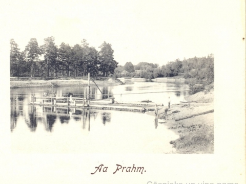 Prāmis pār Gauju pie Cēsīm, 20. gs. sākums